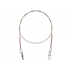 Delphin BOMB! Ocelové lanko s obratlíkem a karabinkou 2ks