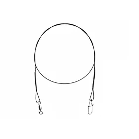 Delphin BOMB! Titanové Lanko 1x7 s obratlíkem a karabinkou 2ks