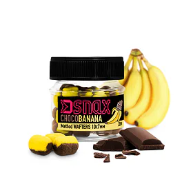 Delphin Dumbells D SNAX WAFT - čokoláda/banán 10x7mm, 20g