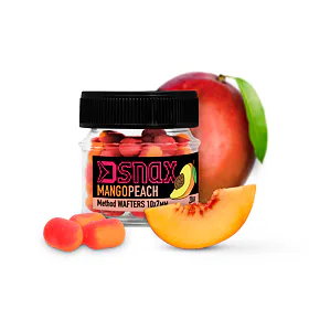 Delphin Dumbells D SNAX WAFT - mango/broskev 10x7mm, 20g