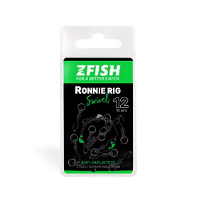 Zfish Obratlík Ronnie Rig Swivel Matt vel.12, 10ks