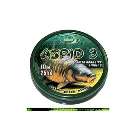 Katran Ztužená návazcová šnůra Aspid 3 25lb, 10m - camo green black