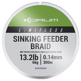 Korum Pletená Šňůra Limitless Sinking Feeder Braid 300m