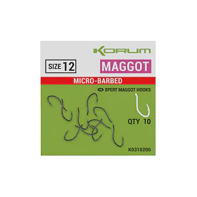 Korum Háčky Xpert Maggot Hooks - Barbed 10ks