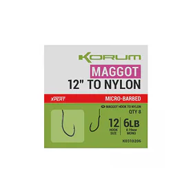 Korum Návazec Xpert Maggot Barbed To Nylon 8ks