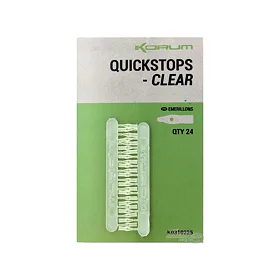 Korum Zarážky Quickstops Clear 24ks