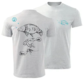 Giants fishing Tričko dětské šedé - kapřík