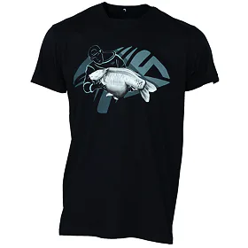 Giants fishing Tričko pánské modré - rybář s kaprem