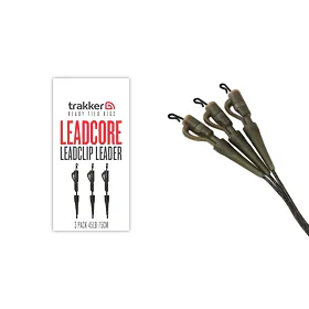 Trakker Hotové leadery Leadcore Leadclip Leader (75cm) 3ks