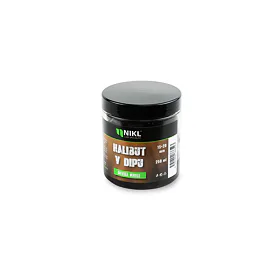 Nikl Black halibut pelety v dipu Devill Krill 15+20mm, 250ml