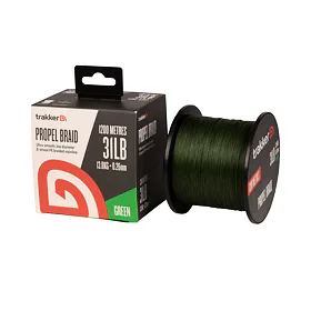 Trakker Kmenová pletená šňůra Propel Braid 31lb, 13.8kg, 0,26mm, 1200m, Green