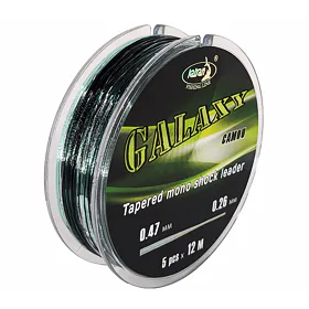 Katran Ujímaný šokový vlasec Galaxy Camo 0,28-0,47mm, 5x12m