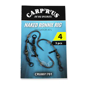 Carp´R´Us Návazec Ready Naked Ronnie rig - Predator 3ks
