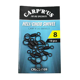Carp´R´Us Obratlíky Heli/Chod Swivel vel.8, 10ks