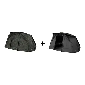 Trakker Bivak Tempest RS 200 Camo + Kšilt Skull Cap