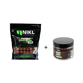 Nikl Ready boilie 20mm, 1kg + Ready pasta Strawberry