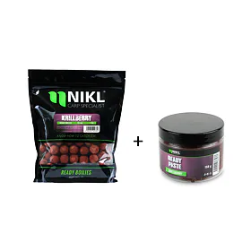 Nikl Ready boilie 20mm, 1kg + Ready pasta Krill Berry