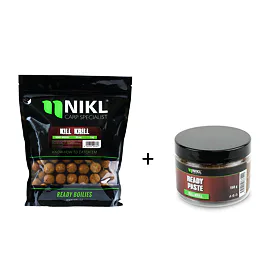 Nikl Ready boilie 20mm, 1kg + Ready pasta Kill Krill