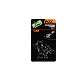 Fox Obratlík s 2 kroužky Edges Double Ring Swivel vel. 7, 8ks