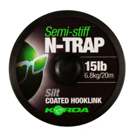 Korda Návazcová šňůrka N-TRAP Semi-Stiff 20lb, 20m