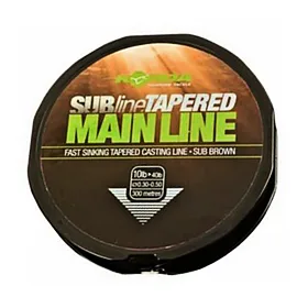 Korda Šokový ujímaný vlasec Subline Tapered Mainline Brown 300m