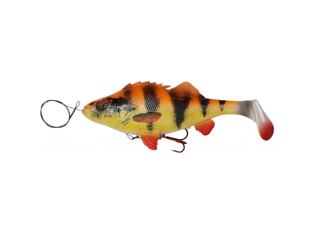 Savage&#x20;Gear&#x20;Gumov&#x00E1;&#x20;n&#x00E1;straha&#x20;4D&#x20;Perch&#x20;Shad&#x20;Slow&#x20;Sink&#x20;Albino&#x20;12,5cm,&#x20;23g
