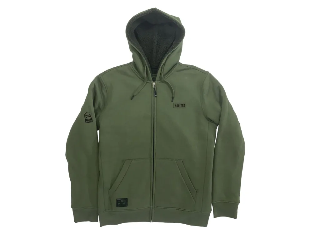 Navitas&#x20;Mikina&#x20;Sherpa&#x20;Zip&#x20;Hoody&#x20;Green