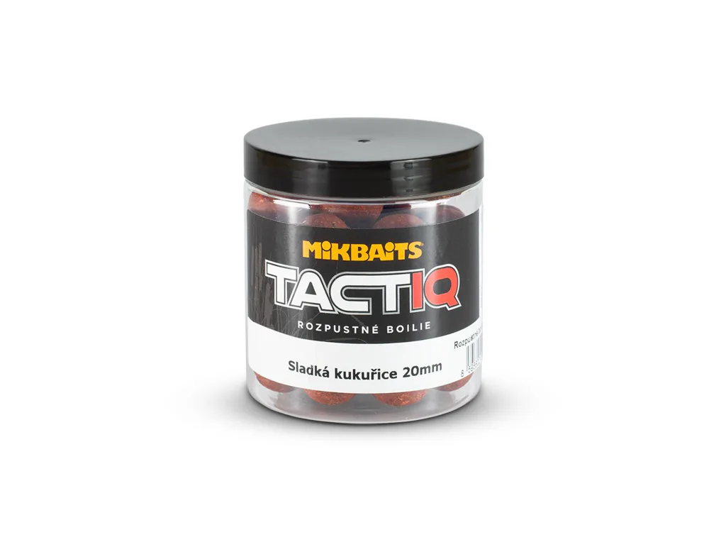 Mikbaits TactiQ rozpustné boilie - Sladká Kukuřice 20mm, 250ml