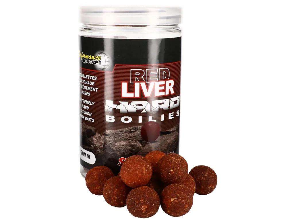 Starbaits&#x20;Hard&#x20;Boilies&#x20;Red&#x20;Liver&#x20;200g