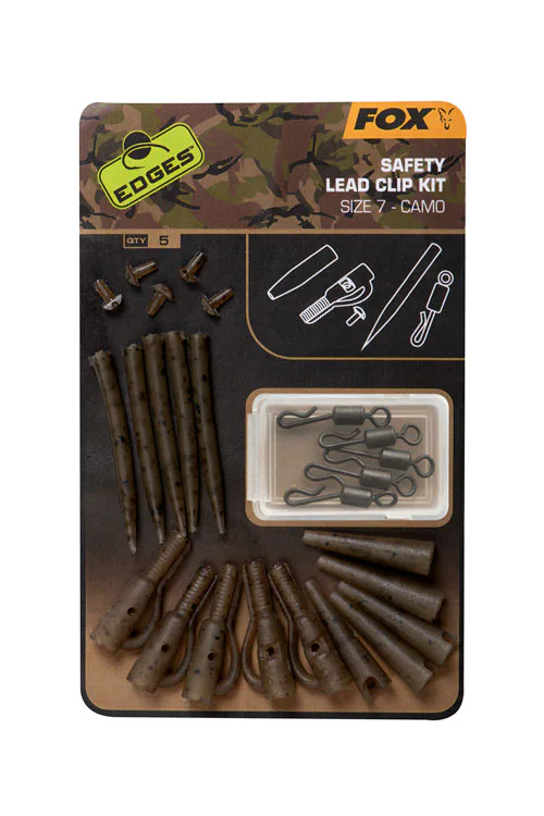 Fox&#x20;Sada&#x20;z&#x00E1;v&#x011B;sek&#x20;Edges&#x20;Camo&#x20;Lead&#x20;Clip&#x20;Kit&#x20;vel.&#x20;7,&#x20;5ks