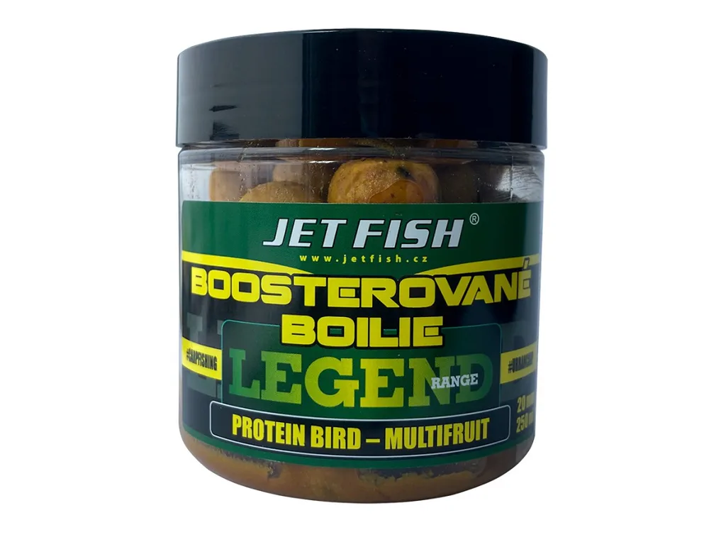 Jet&#x20;Fish&#x20;Legend&#x20;Range&#x20;Boosterovan&#x00E9;&#x20;boilie&#x20;-&#x20;Protein&#x20;Bird&#x20;-&#x20;Multifruit&#x20;20mm,&#x20;250ml