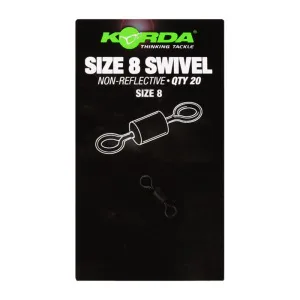 Korda&#x20;Obratl&#x00ED;k&#x20;Swivels&#x20;vel.&#x20;8,&#x20;20ks