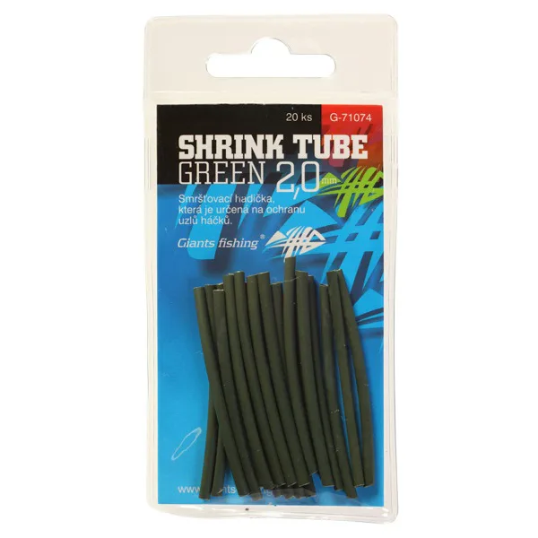 Giants&#x20;fishing&#x20;Smr&#x0161;&#x0165;ovac&#x00ED;&#x20;hadi&#x010D;ka&#x20;Shrink&#x20;Tube&#x20;Green&#x20;2,4mm,&#x20;20ks