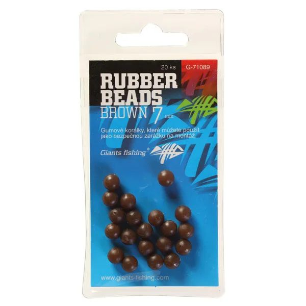 Giants&#x20;fishing&#x20;Gumov&#x00E9;&#x20;kuli&#x010D;ky&#x20;Rubber&#x20;Beads&#x20;Transparent&#x20;Brown&#x20;20ks