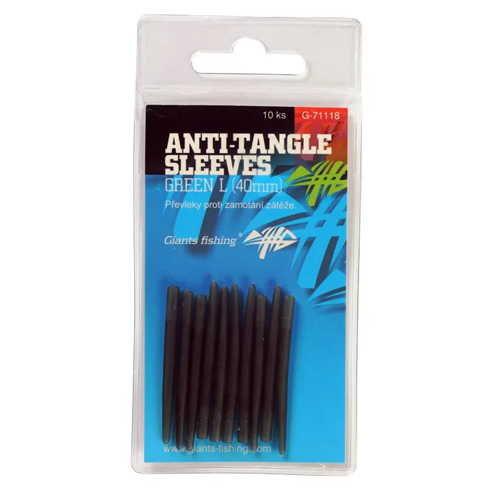 Giants&#x20;fishing&#x20;P&#x0159;evlek&#x20;proti&#x20;zamot&#x00E1;n&#x00ED;&#x20;Anti&#x20;Tangle&#x20;Sleeves&#x20;Green&#x20;10ks