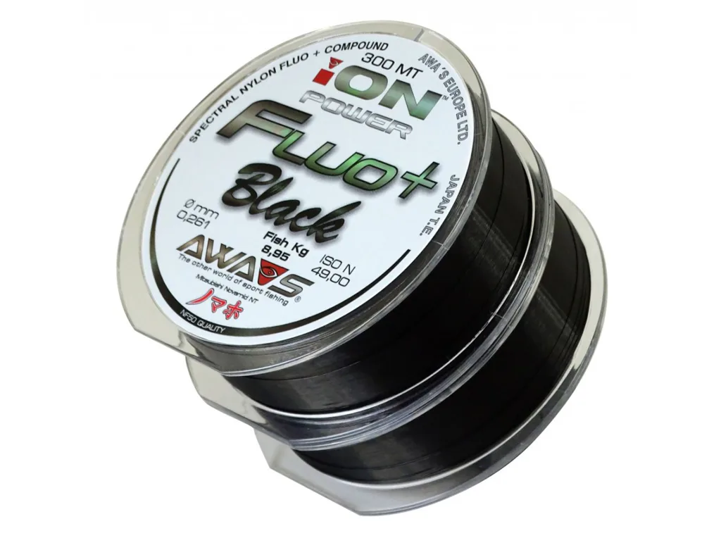 AWA-S&#x20;Vlasec&#x20;ION&#x20;Power&#x20;Fluo&#x2B;&#x20;Black&#x20;2x300m