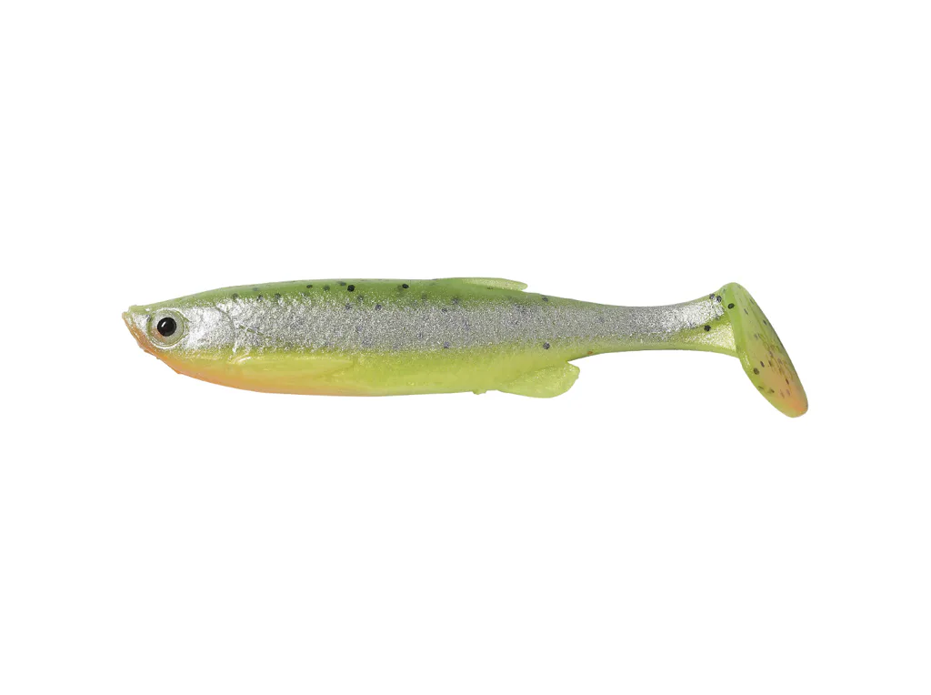 Savage&#x20;Gear&#x20;Gumov&#x00E1;&#x20;n&#x00E1;straha&#x20;3D&#x20;Fat&#x20;Minnow&#x20;T-Tail&#x20;Fluo&#x20;Green&#x20;Silver