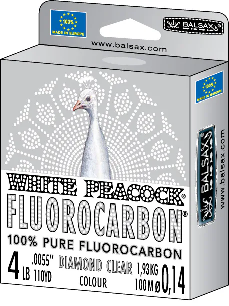 Balsax&#x20;Fluorocarbon&#x20;White&#x20;Peacock&#x20;Box&#x20;50m