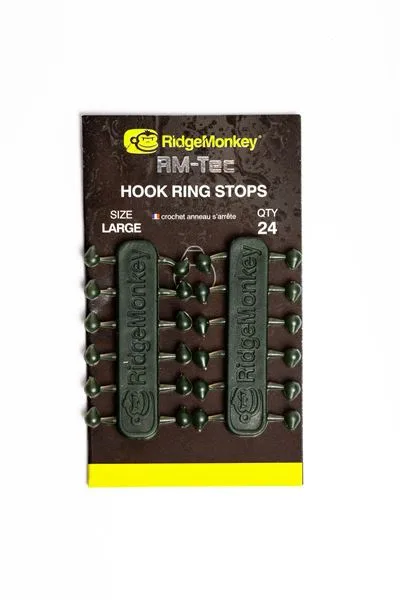 RidgeMonkey&#x20;Stoper&#x20;RM-Tec&#x20;Hook&#x20;Ring&#x20;Stops&#x20;24ks