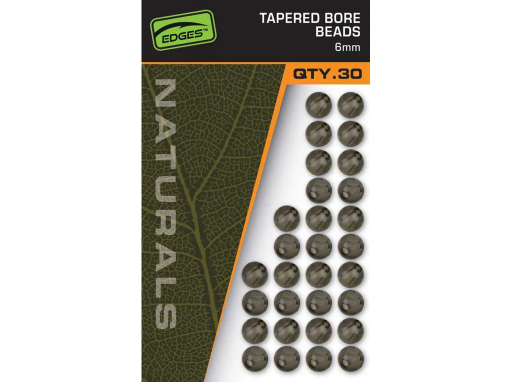 Fox&#x20;Kor&#x00E1;lky&#x20;Edges&#x20;Naturals&#x20;Tapered&#x20;Bore&#x20;Beads&#x20;30ks
