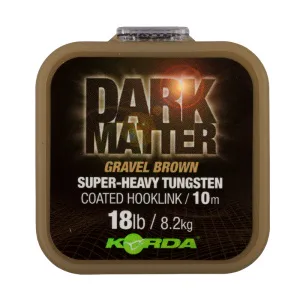 Korda Návazcová šňůrka Dark Matter Tungsten Coated Braid Brown 10m
