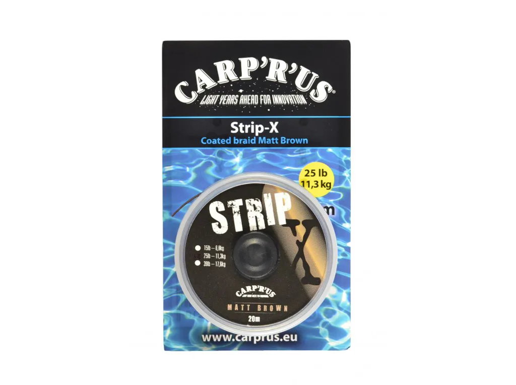 Carp&#x00B4;R&#x00B4;Us&#x20;Potahovan&#x00E1;&#x20;&#x0161;&#x0148;&#x016F;rka&#x20;Strip-X&#x20;Matt&#x20;Brown&#x20;20m