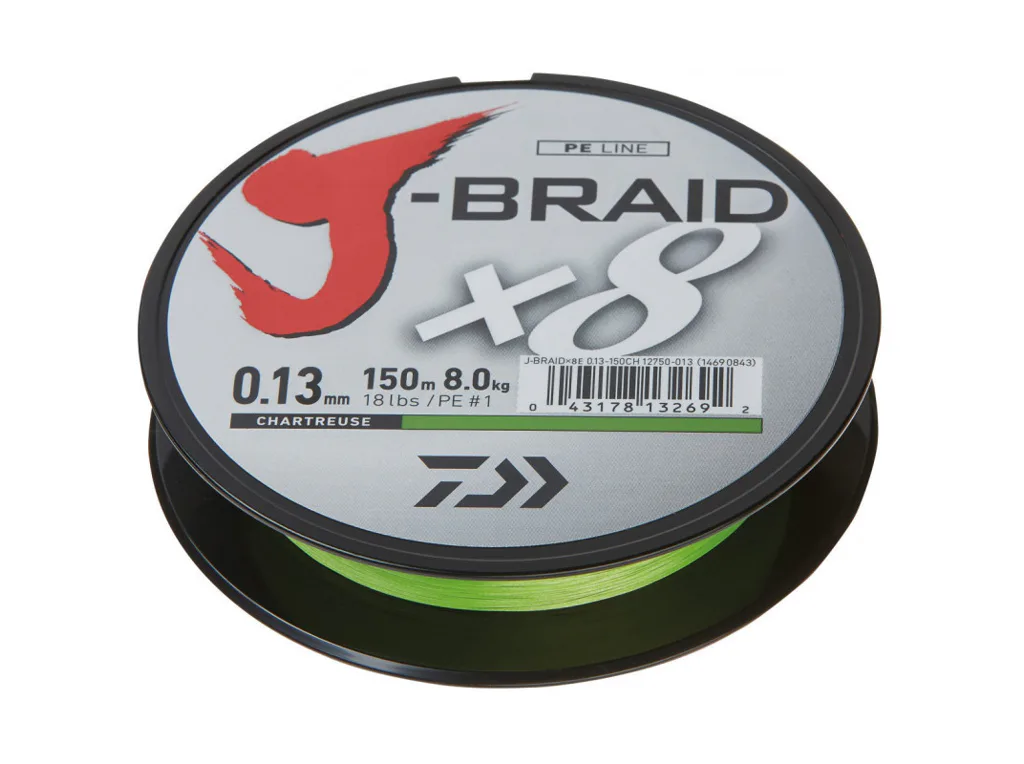 Daiwa&#x20;Pleten&#x00E1;&#x20;&#x0161;&#x0148;&#x016F;ra&#x20;J-Braid&#x20;X8&#x20;Chartreuse&#x20;150m