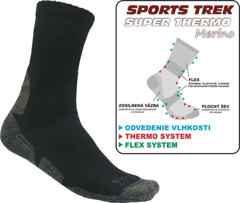 Sports&#x20;Trek&#x20;Super&#x20;Thermo&#x20;Merino&#x20;Pono&#x017E;ky