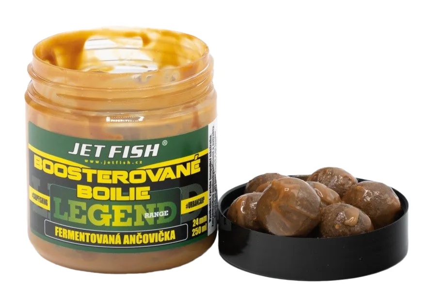 Jet&#x20;Fish&#x20;Legend&#x20;Range&#x20;Boosterovan&#x00E9;&#x20;boilie&#x20;-&#x20;Fermentovan&#x00E1;&#x20;an&#x010D;ovi&#x010D;ka&#x20;20mm,&#x20;250ml