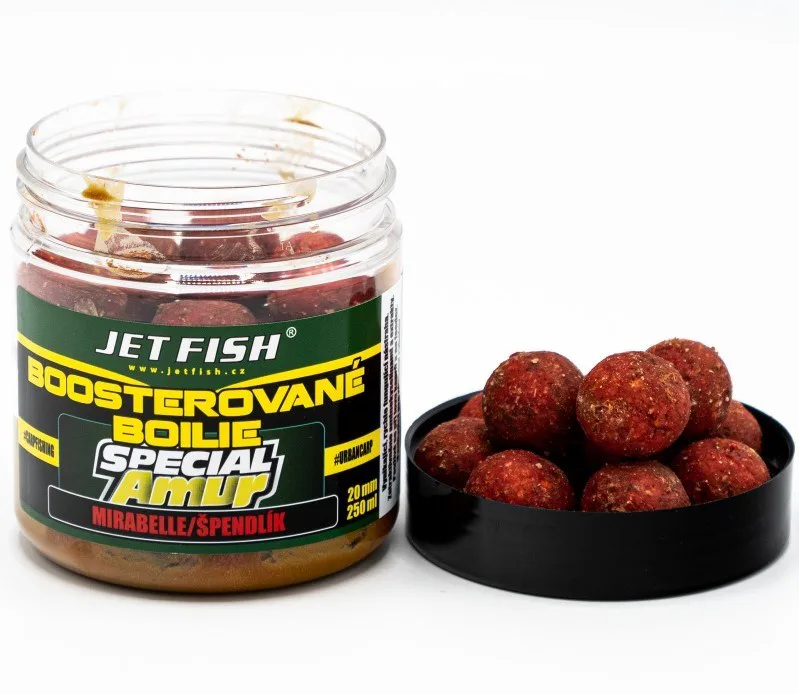 Jet&#x20;Fish&#x20;Special&#x20;Amur&#x20;Boosterovan&#x00E9;&#x20;boilie&#x20;-&#x20;Mirabelle&#x2F;&#x0161;pendl&#x00ED;k&#x20;20mm,&#x20;250ml