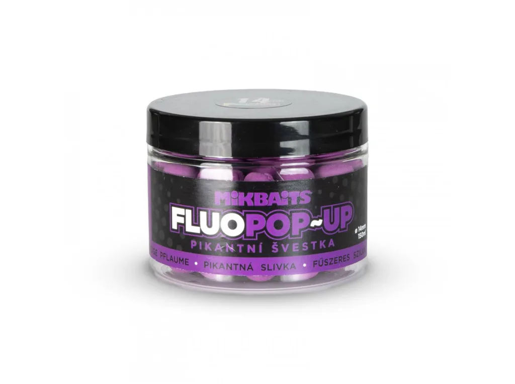 Mikbaits&#x20;Plovouc&#x00ED;&#x20;fluo&#x20;boilie&#x20;-&#x20;pikantn&#x00ED;&#x20;&#x0161;vestka&#x20;150ml