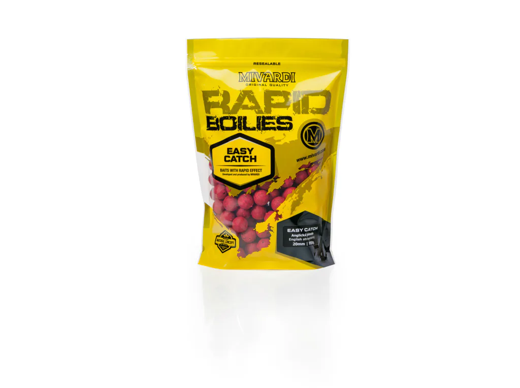 Mivardi&#x20;Rapid&#x20;Boilies&#x20;Easy&#x20;Catch&#x20;-&#x20;Anglick&#x00E1;&#x20;jahoda&#x20;20mm,&#x20;950g