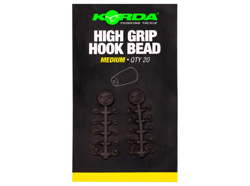 Korda&#x20;Zar&#x00E1;&#x017E;ky&#x20;High&#x20;Grip&#x20;Hook&#x20;Bead&#x20;Medium&#x20;20ks
