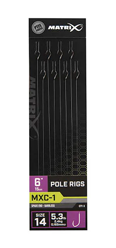 Matrix&#x20;N&#x00E1;vazec&#x20;MXC-1&#x20;Pole&#x20;Rigs&#x20;vel.&#x20;14&#x20;Barbless,&#x20;8ks